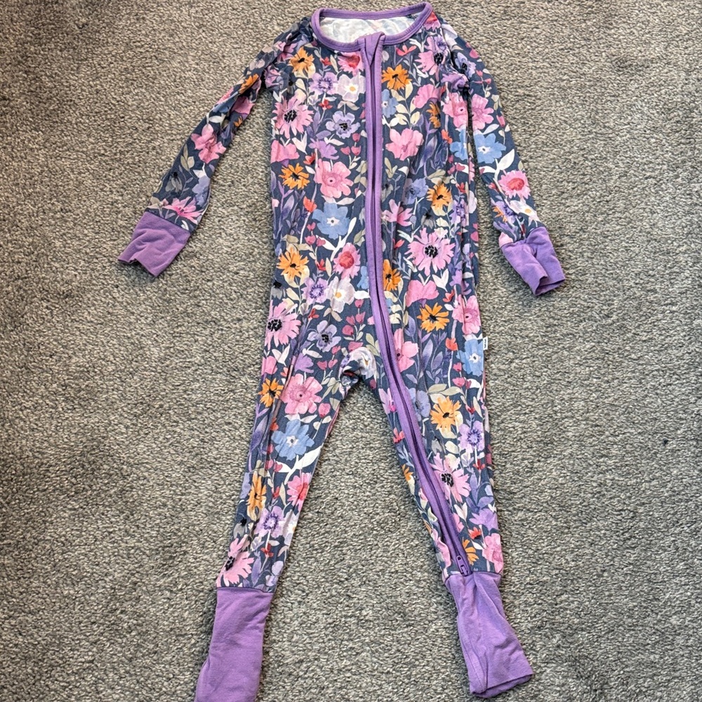 Little Sleepies Dusk Blooms Zippy
